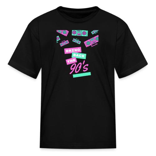 Bring Back The 90s Nostalgia Design| Retro 90s Art - Kid's T-Shirt
