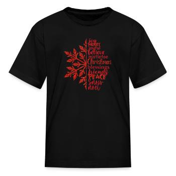 Christmas-Joy - Kid's T-Shirt - black - Front