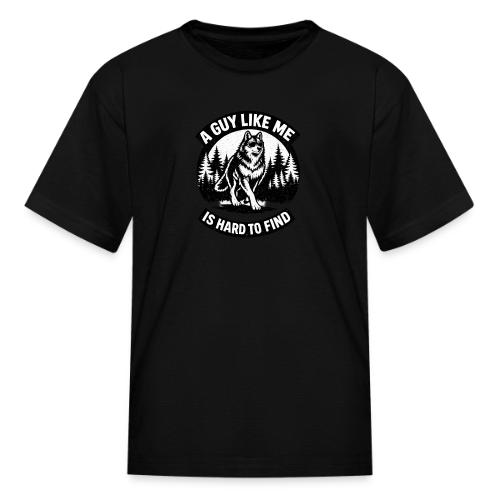 Funny Wolf Shirt – Hard to Find Retro Tee - Kid's T-Shirt