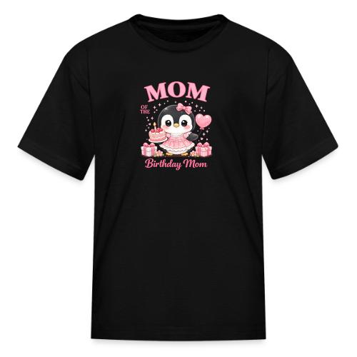 Cute Penguin Birthday Mom Kawaii Cake Balloon Gift - Kid's T-Shirt