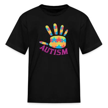 Autism it's a different ability Funny Gift Autism - Kid's T-Shirt - black - Front
