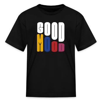 GOOD MOOD - Kid's T-Shirt - black - Front