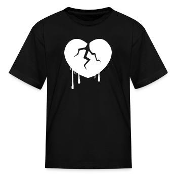 Broken Heart - Kid's T-Shirt - black - Front