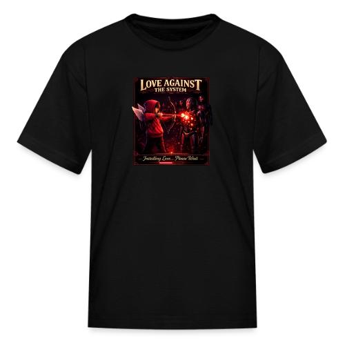 Love Against The System – Cyberpunk Art - Kid's T-Shirt