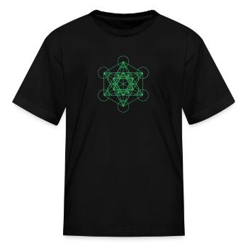 Metatron's Cube - Kid's T-Shirt - black - Front
