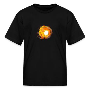 Bomb Explosion Retro - Kid's T-Shirt - black - Front