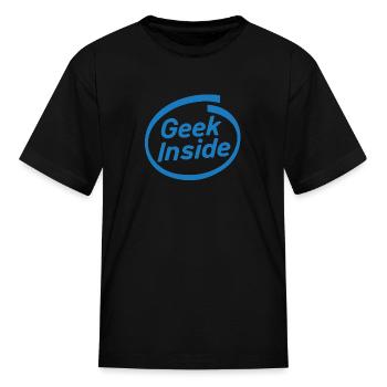 Geek Inside - Kid's T-Shirt - black - Front