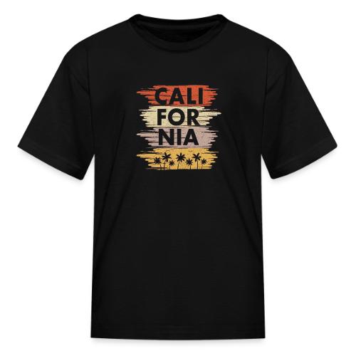 California with palm trees design - Kid's T-Shirt