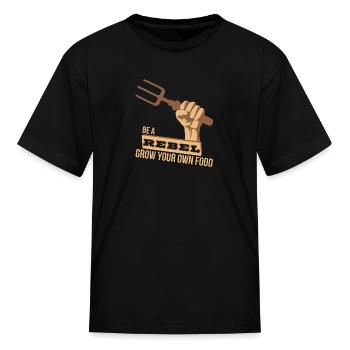 Join The Gardening Revolution - Kid's T-Shirt - black - Front