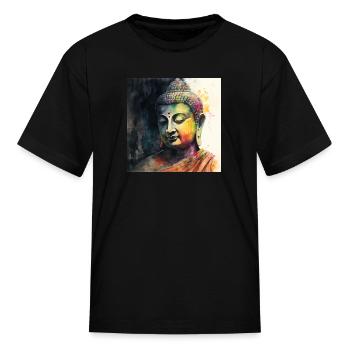 The Zen buddha Master - Kid's T-Shirt - black - Front