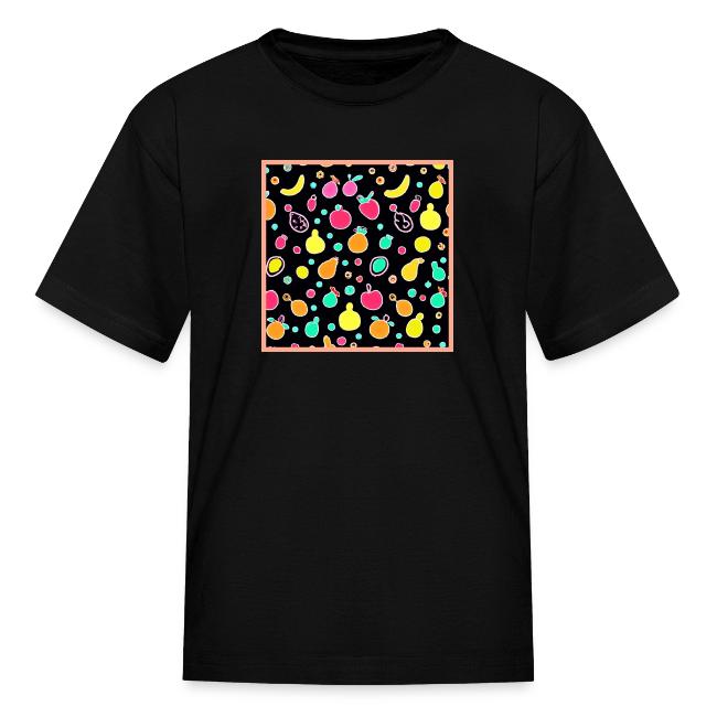 Vivid Neon Fruitful Pattern
