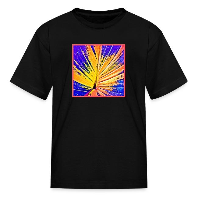 Vibrant Neon Leaf Pattern