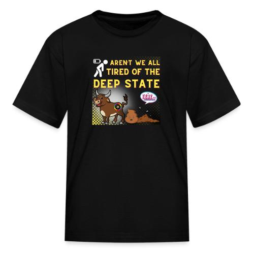 Tired Design for Dark Background - Kid's T-Shirt