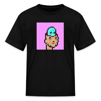 Pixel Alien inside - Kid's T-Shirt - black - Front