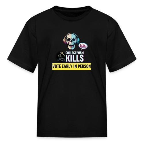 Collectivism Kills Transparent Design - Kid's T-Shirt