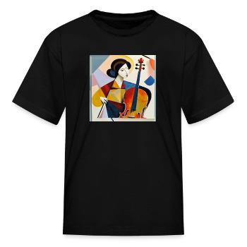 Artist at work - Kid's T-Shirt - black - Front