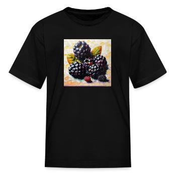 Big or berries? - Kid's T-Shirt - black - Front