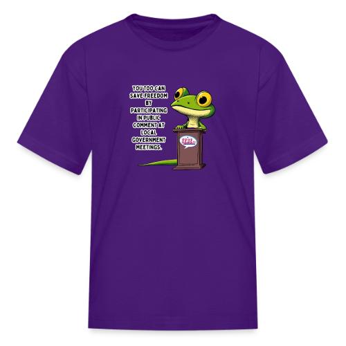 Public Comment Lizard Design - Kid's T-Shirt