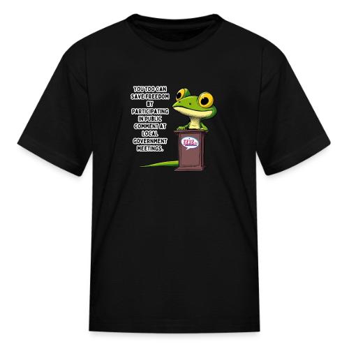 Public Comment Lizard Design - Kid's T-Shirt