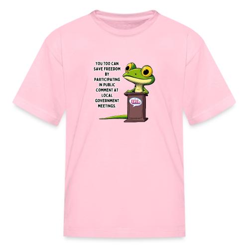 Public Comment Lizard Design - Kid's T-Shirt