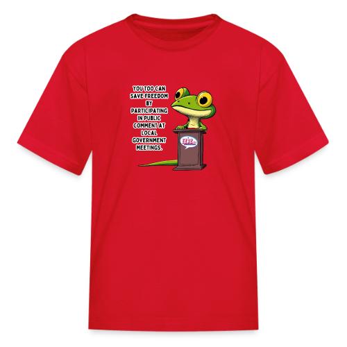 Public Comment Lizard Design - Kid's T-Shirt