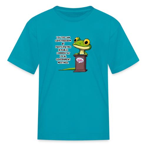 Public Comment Lizard Design - Kid's T-Shirt