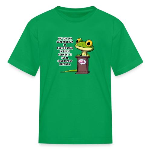 Public Comment Lizard Design - Kid's T-Shirt