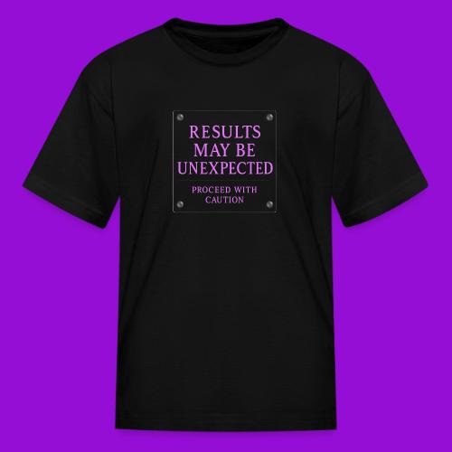 Results - Neon Purple - Kid's T-Shirt
