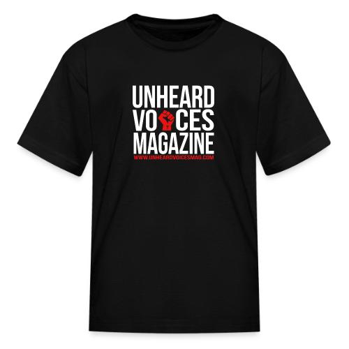 Unheard Voices Magazine with fist - Kid's T-Shirt