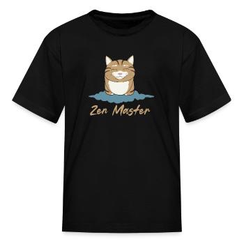 Zen Master - Kid's T-Shirt - black - Front