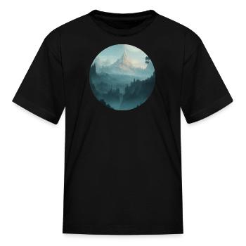 Epic Mystical Artwork - Kid's T-Shirt - black - Front