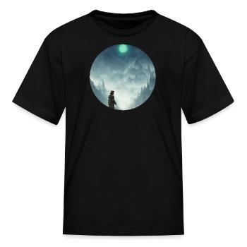 Mystical Character Art - Kid's T-Shirt - black - Front