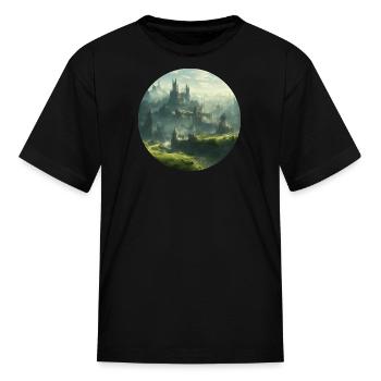 Mystical Kingdom Art - Kid's T-Shirt - black - Front