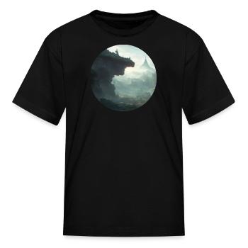 Mystical Land Art - Kid's T-Shirt - black - Front