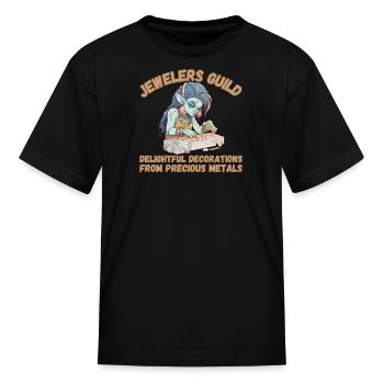 Jewelers Guild, Precious Metal - Kid's T-Shirt - black - Front