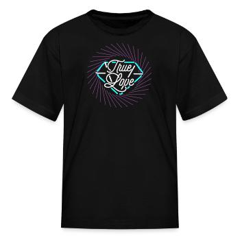 Neon Diamond - Kid's T-Shirt - black - Front