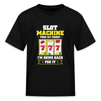 Casino Gamer Arcade - Kid's T-Shirt - black - Front