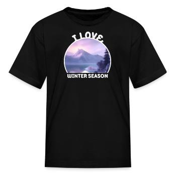Freezing Landscape - Kid's T-Shirt - black - Front