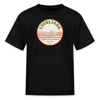 Ljubljana Slovenia - Kid's T-Shirt - black - Front