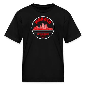 Monaco - Kid's T-Shirt - black - Front