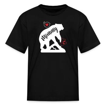 Maman Ours - T-shirt Enfant - noir - Devant