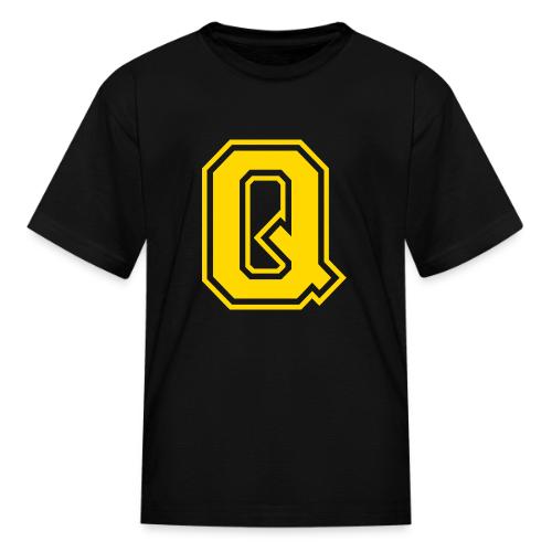 Letter Q – Capital Athletic Alphabet Monogram - Kid's T-Shirt