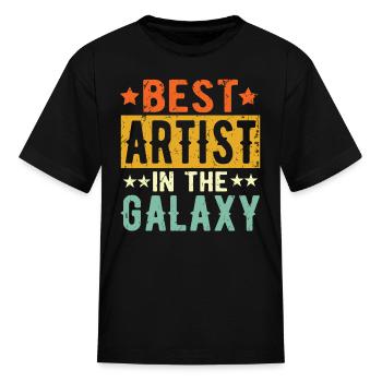 Best Artist Ever Artist Gift - Kid's T-Shirt - black - Front