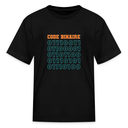 Hi in binary code - Kid's T-Shirt