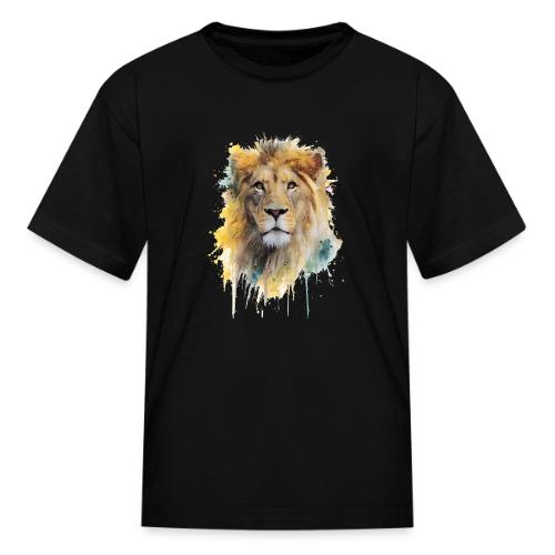 Watercolor Lion Portrait - Kid's T-Shirt