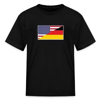 german american - Kid's T-Shirt - black - Front