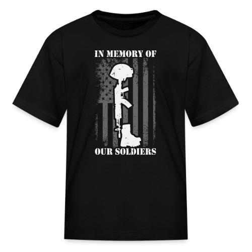 In Memory Of Our Soldiers - Kid's T-Shirt