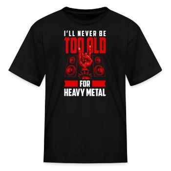 Music Rock Guitar Hard Rock - Kid's T-Shirt - black - Front