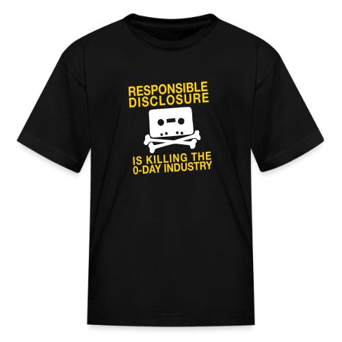 Killing the 0-day Industry - Kid's T-Shirt