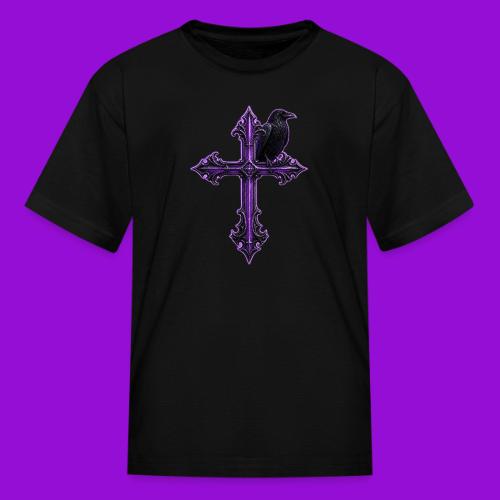 Gothix Raven Cross - Kid's T-Shirt